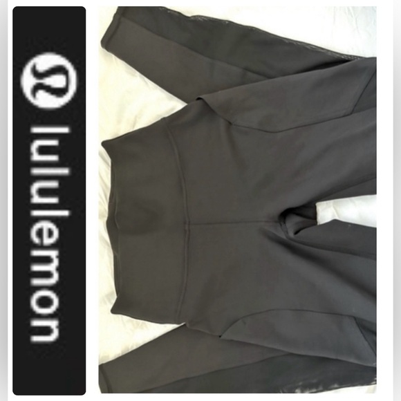 LULULEMON/ Black Mesh Leggings/6 - Picture 1 of 8